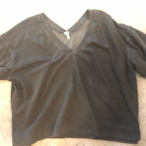 Black stonewashed top by Daily Pacific